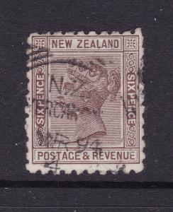 New Zealand an 1882 QV 6d used with Advert