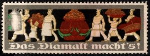 Vintage Germany Poster Stamp It’s The Diamalt That Does It!