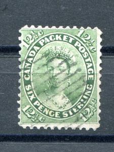 Canada #18 Used F-VF   - Lakeshore Philatelics