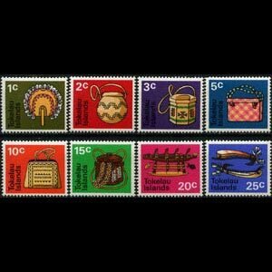 TOKELAU 1971 - Scott# 25-32 Handicrafts Set of 8 NH