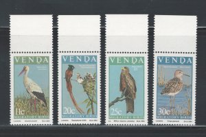 South Africa - Venda 1984 Migratory Birds Scott # 108 - 111 MNH