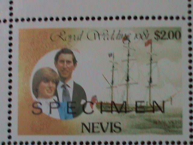​NEVIS-1981-SC# 137- RARE SPECIMEN-ROYAL WEDDING-MNH SHEET VF LAST ONE-RAR