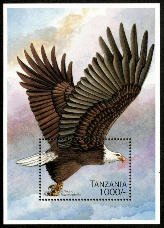 Tanzania 1996 - Eagles of the World - Souvenir Stamp Sheet - Scott 1489 - MNH