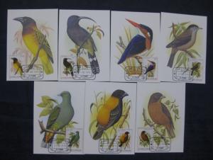 St. Thomas & Prince Is. 1979 Birds Fauna Wildlife Sc 541-7 Max Cards Set of 7...