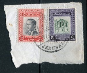 JORDON; Early 1900s fine used Jerusalem POSTMARK PIECE