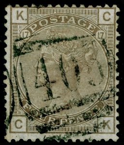 SG154, 4d grey-brown plate 17, USED. Cat £500. CK