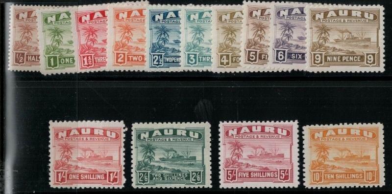 Nauru 1924-1948 SC 17-30 Mint SCV $291.00