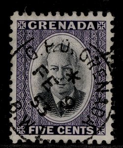 GRENADA GVI SG177, 5c black & violet, VERY FINE USED. CDS