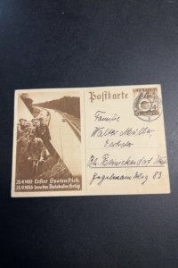 Germany used postal card P263 Autobahn lot #24