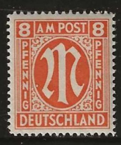 Germany #3N36B MNH Single A.M.G Issue.