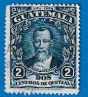 GUATEMALA SCOTT#235 1929 PRESIDENT JUSTO RUFINO BARRIOS - USED