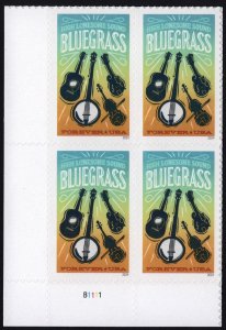 SC#5844 (Forever) Bluegrass Plate Block: LL #B1111 (2024) SA