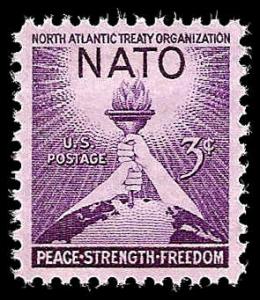 # 1008 MINT NEVER HINGED NATO TEMP