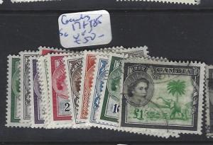 GAMBIA (P0106B)  QEII SET SG 171-185     VFU