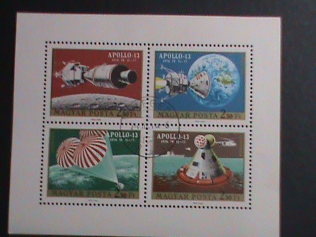 HUNGARY-1970 APOLLO-13- RETURN TO THE EARTH-CTO-S/S VF- WE SHIP TO WORLD WIDE