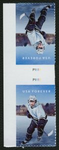 #5252 History of Ice Hockey, Horizontal Gutter Pair [1] **ANY 5=FREE SHIPPING**