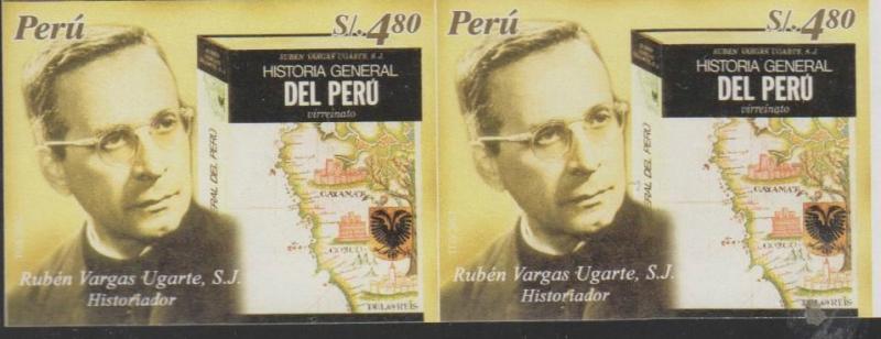 O) 2004 PERU,IMPERFORATE, GENERAL HISTORY-VIRREINATO-HISTORIAN RUBEN VARGAS UGAR