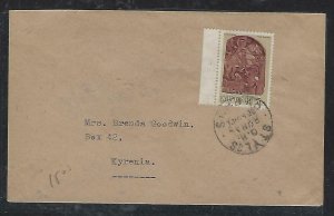 CYPRUS (P2408B) COVER 1971 5M COVER STYLOS RURAL POST TO KYRENIA