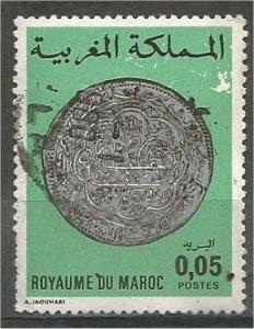 MOROCCO, 1976, used 5c, Coins Scott 361