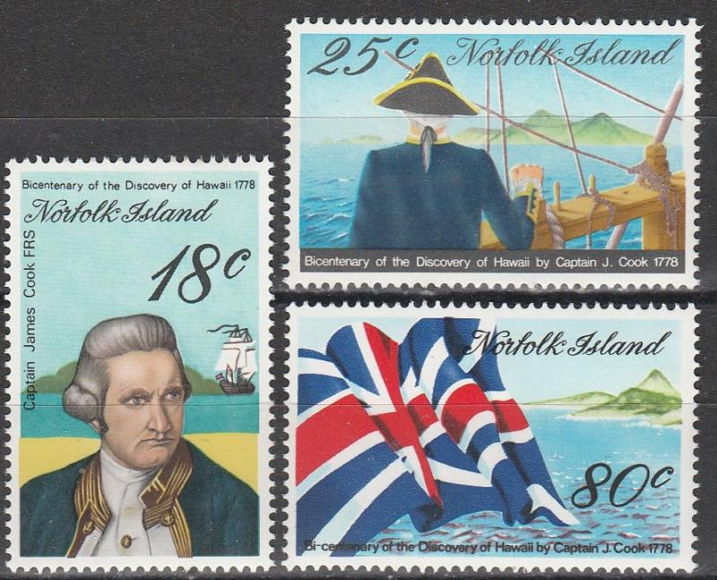 Norfolk Island #222-4 MNH