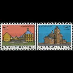 LUXEMBOURG 1992 - Scott# 866-7 Buildings Set of 2 NH