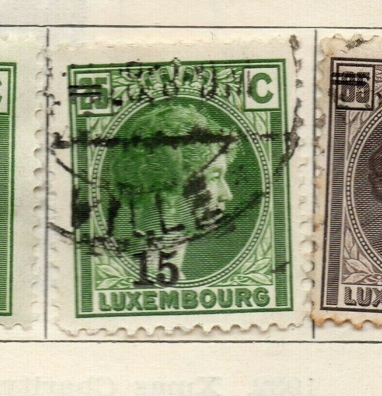 Luxemburg 1926-27 Early Issue Fine Used 15c. Surcharged NW-191829