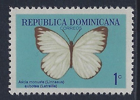 Dominican Republic, Scott #622; 1c Butterfly, MNH