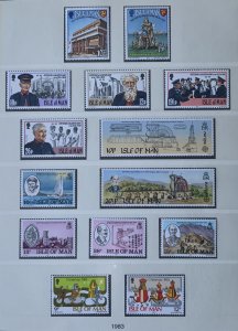 ISLE OF MAN 1983 COMMEMORATIVE SETS MNH ..SEE SCAN