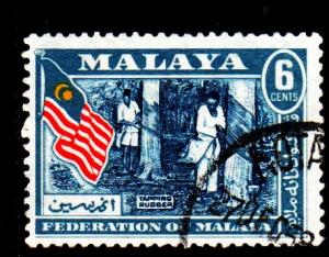 Malaya - #80 Rubber Tapping - Used