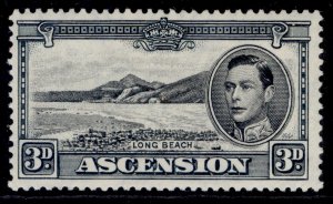 ASCENSION GVI SG42a, 3d black & grey, M MINT. Cat £20. PERF 13½