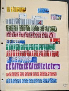 EDW1949SELL : SWITZERLAND Neatly arranged stock of Used on cards Scott Cat $4151