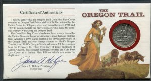 2747 29c Oregon Trail Fleetwood FDC 1926-s Uncirculated Oregon Trail half dollar