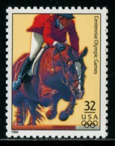 3068s US 32c Atlanta Summer Olympics - Equestrian, MNH