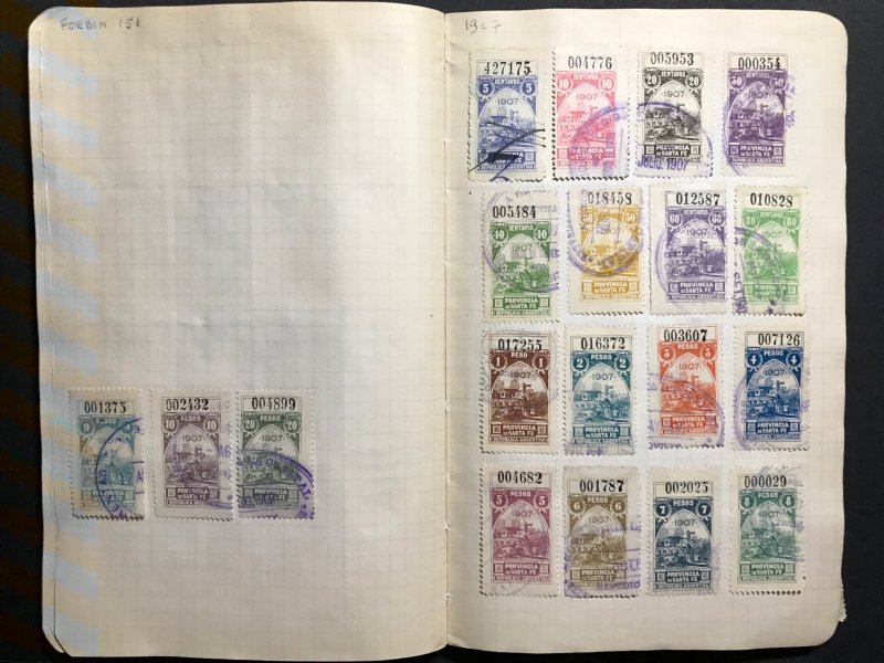 Argentina Revenue Stamps Mint/Used 1884-1912 (1100 Stamps)