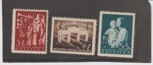 Croatia, Scott # B13-B15 Mint MLH