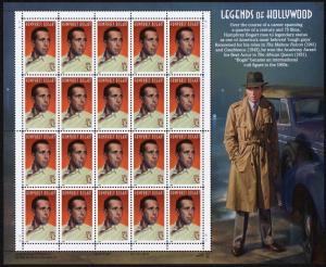 US.#3152  Humphrey Bogart Legends of Hollywood - Pane of 20 - OGNH - VF (E#089)