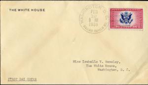 #CE2 FDC ON WHITE HOUSE CACHET F. ROOSEVELT PRES BM4527