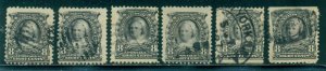 SCOTT # 306, USED, 6 STAMPS, GREAT PRICE!