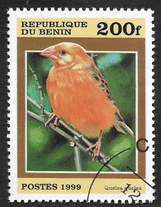 Benin #1122 200fr Birds - Quelea Quelea ~ CTO