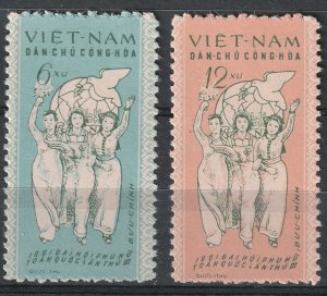 North Viet Nam - 1961 - Sc 146 - 147 - 3rd Natl Congress Women - MNH - #2