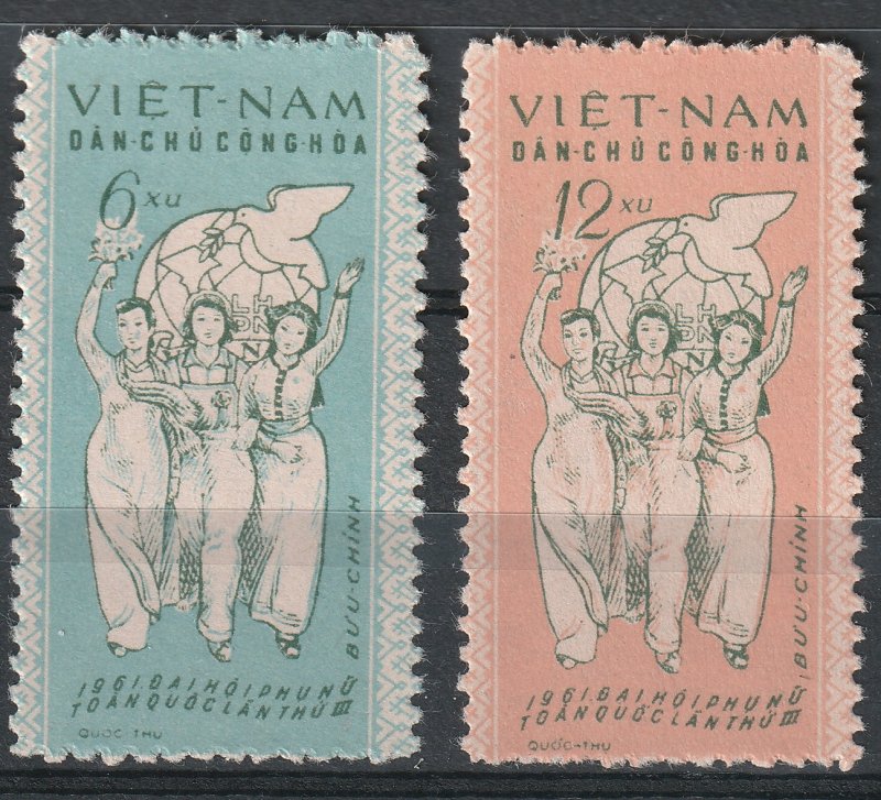 North Viet Nam - 1961 - Sc 146 - 147 - 3rd Natl Congress Women - MNH - #2