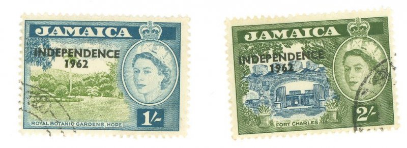 Jamaica #214-15 Used Single