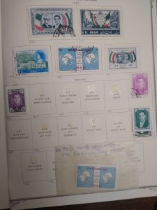 collection on pages Iran 1953-58 QJ: CV $190
