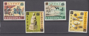 J46007, JL Stamps 1967 ethiopia set mnh #488-91 designs