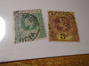 St Lucia  #  57/60  used