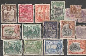 #194,197,211,212,215,254,255,256,258,260,259,261 British Guina Used