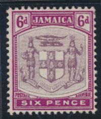 Jamaica SG 44 MVLH   see details  SC # 42 dulll & bright purple