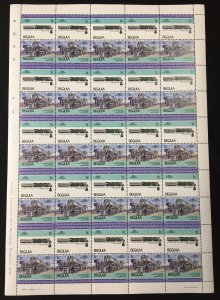 ST Vincent Bequia Trains Locomotives Sheets x 8 MNH (400 Stamps) BLK22 