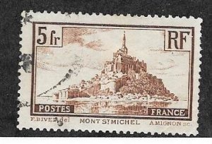 France #249  5fr  Mont-Saint-Michel  (U) CV$4.25