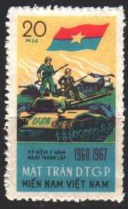 Vietnam. 1967. 12 from the series. Vietcong, tank, soldier, army. USED.